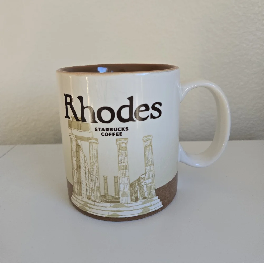 Starbucks Coffee Mug Rhodes Greece Icon Collector Series 16 oz 2018 Edition‎